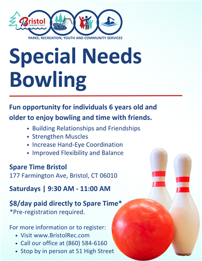 Special Needs Bowling Flyer